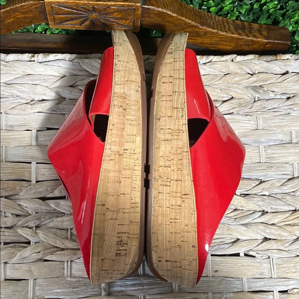 Fitflop Red Wedge Sandals - Picture 6 of 9